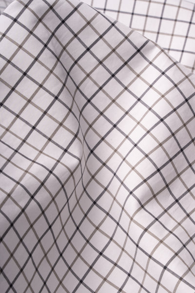 Camicia A Quadri Signature Popeline