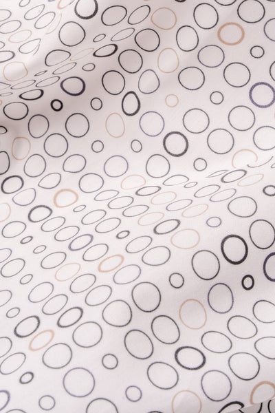 Camicia Stampa Geometrica Popeline