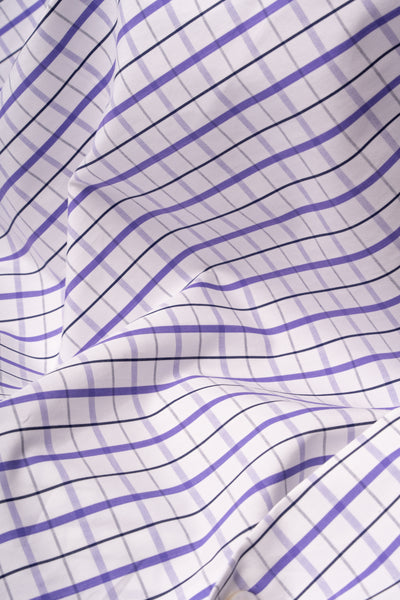 Camicia A Quadri Signature Popeline