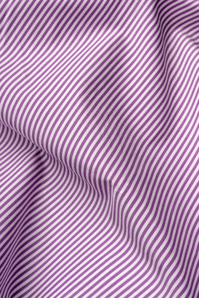 Chemise en popeline rayée Signature