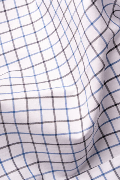 Camicia A Quadri Signature Popeline
