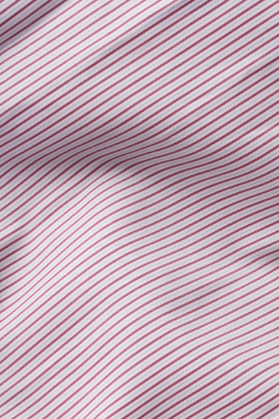 Chemise classique en popeline à rayures