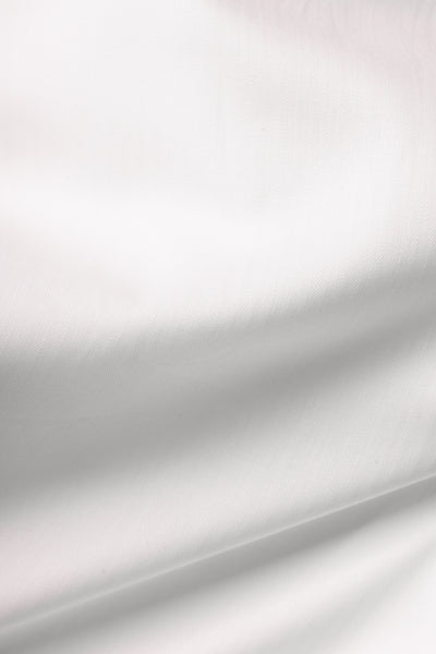 Chemise en sergé piqué blanc