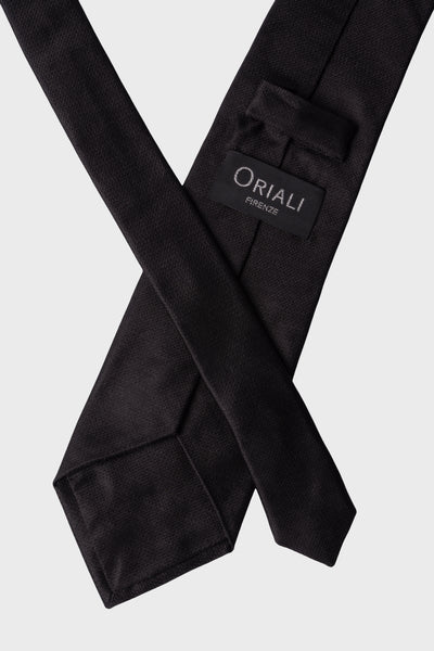 Cravatta Tinta Unita Jacquard