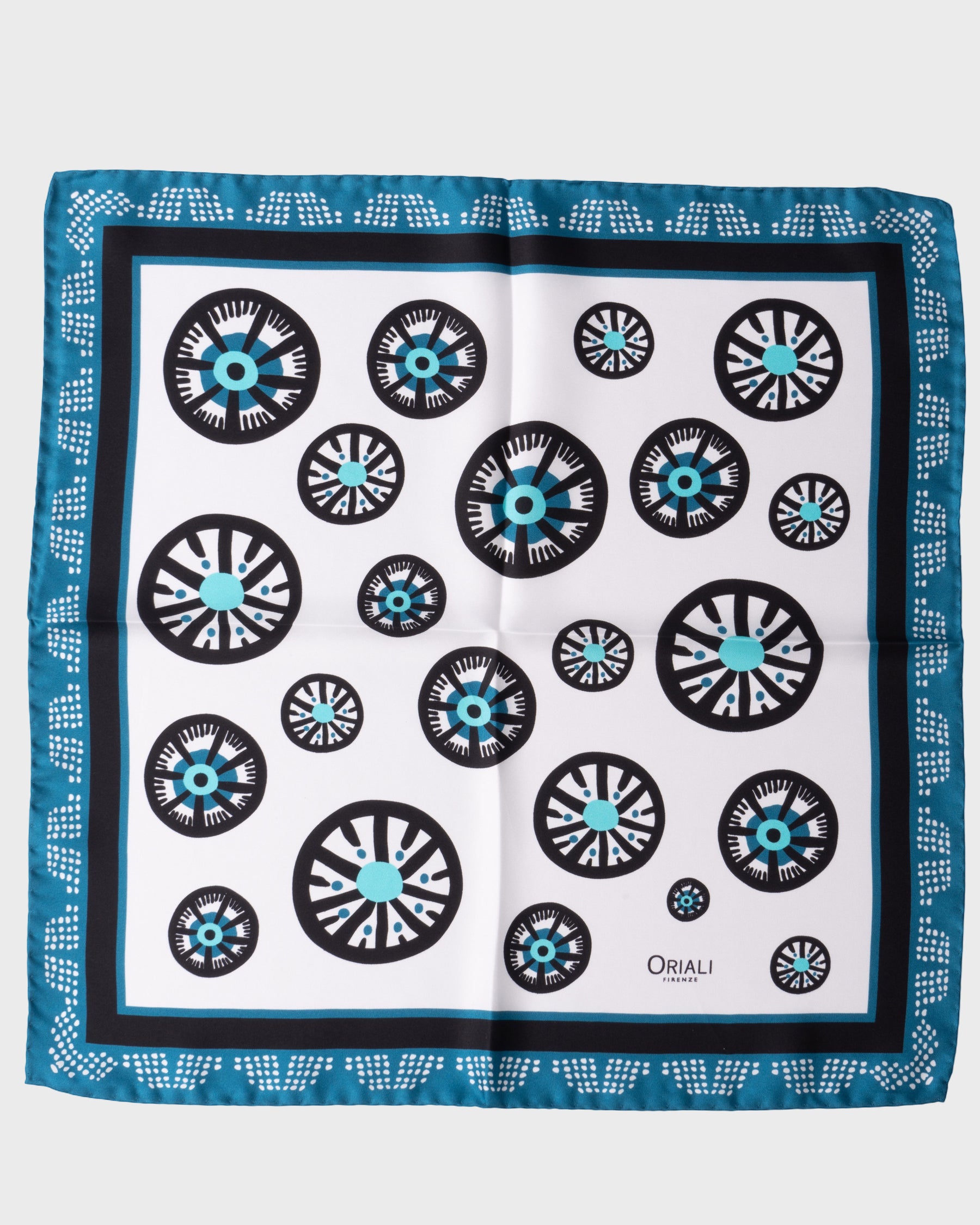 Foulard Pochette en sergé imprimé