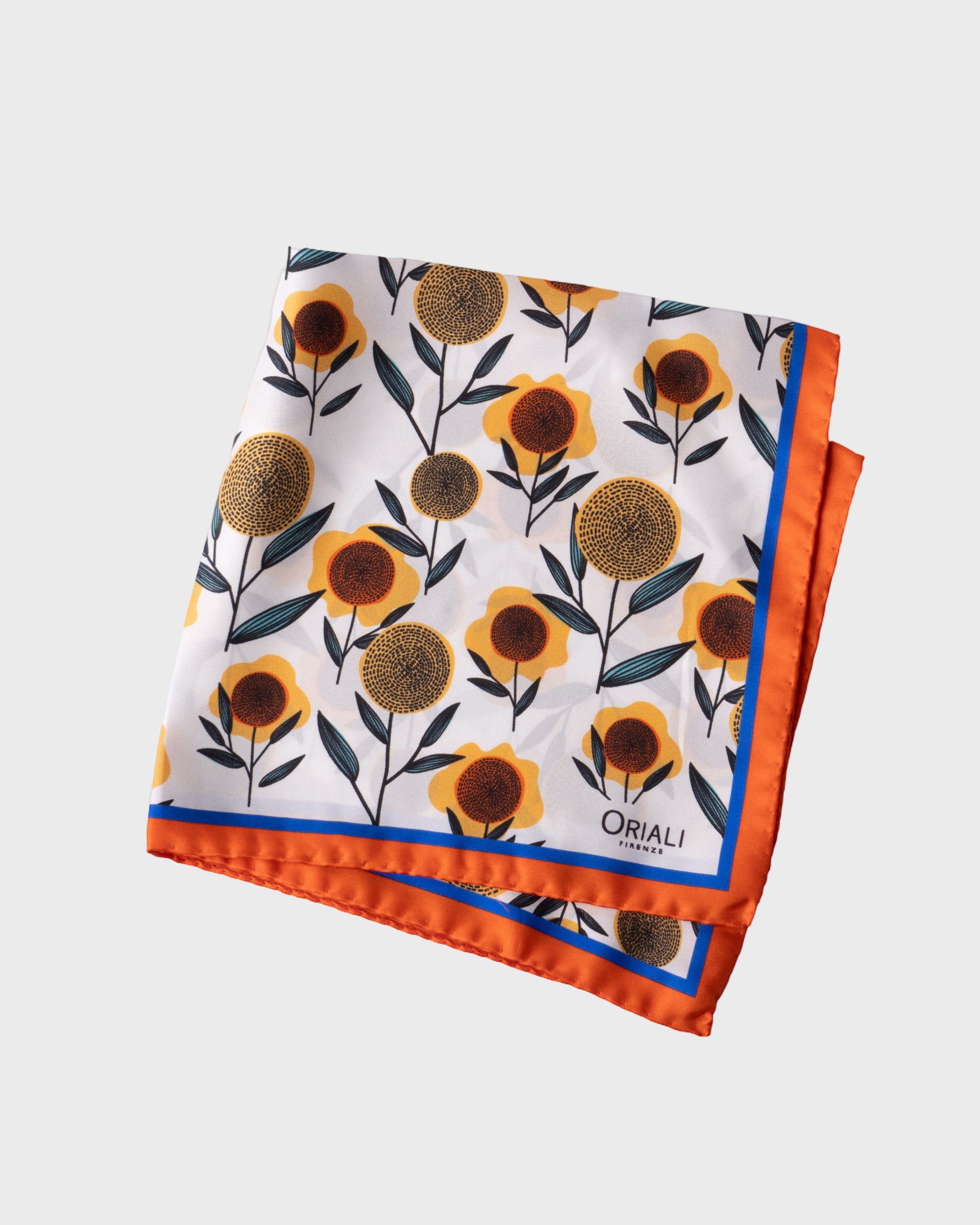 Foulard Pochette en sergé imprimé
