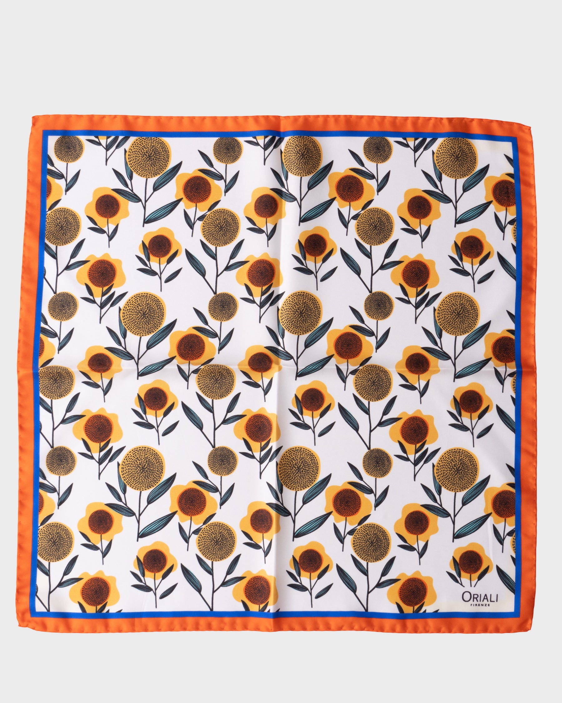 Foulard Pochette en sergé imprimé