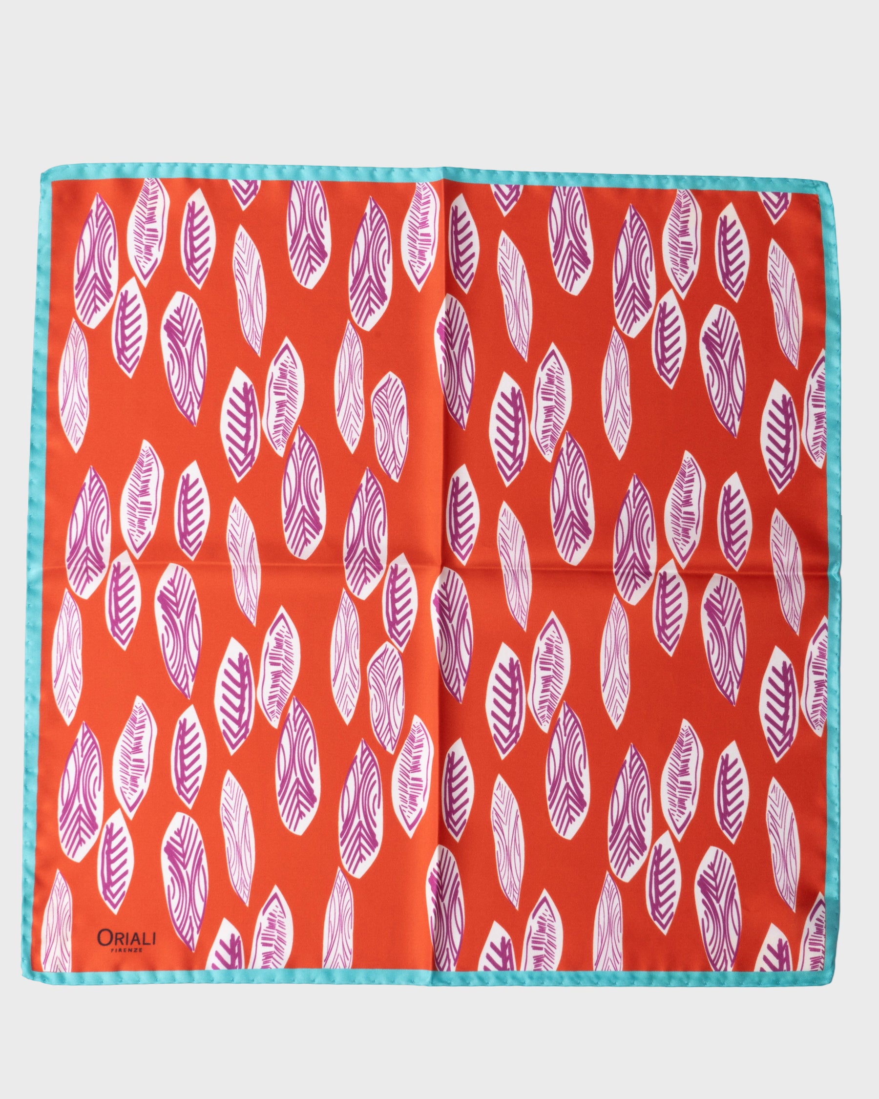 Foulard Pochette en sergé imprimé