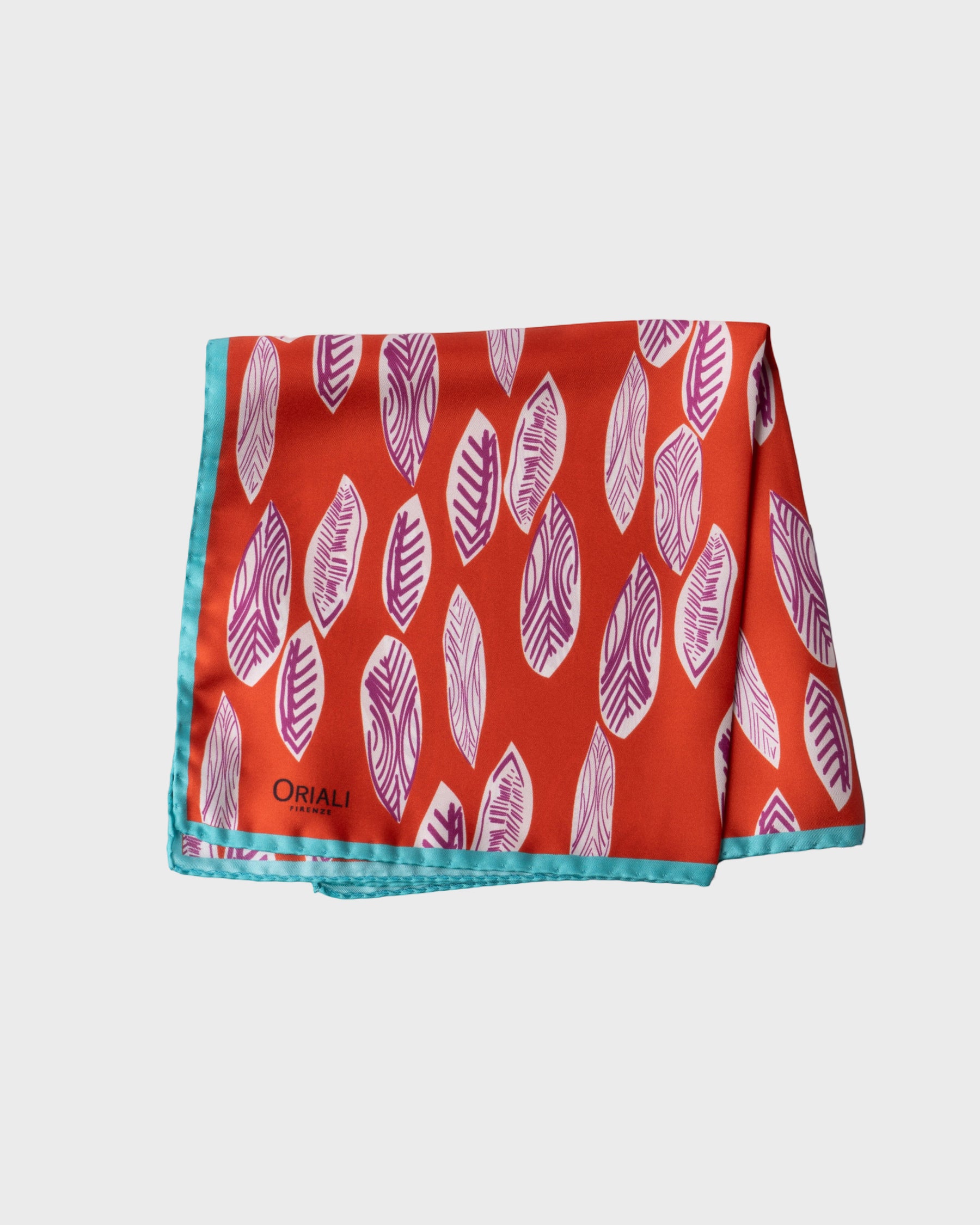 Foulard Pochette en sergé imprimé