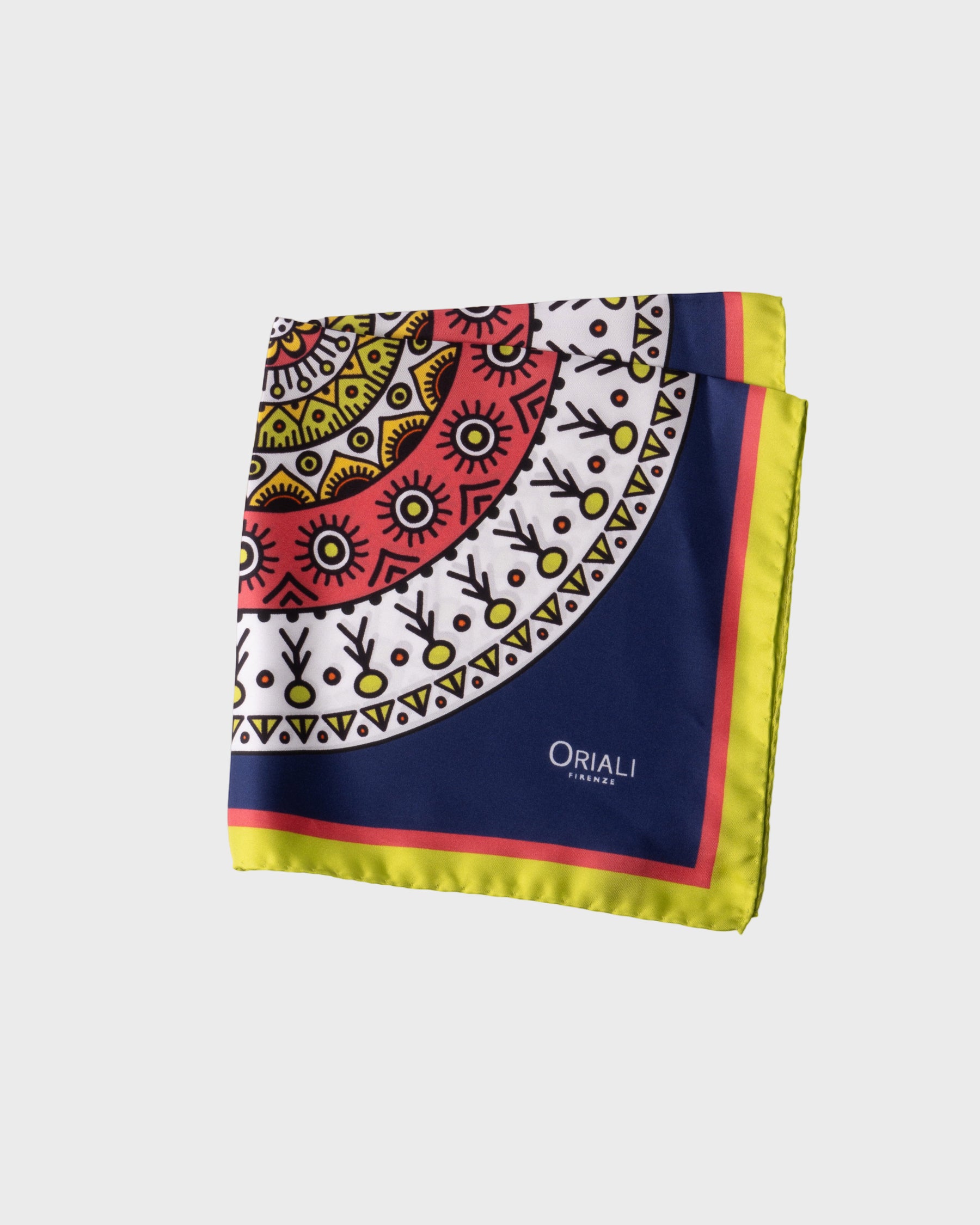Foulard Pochette en sergé imprimé
