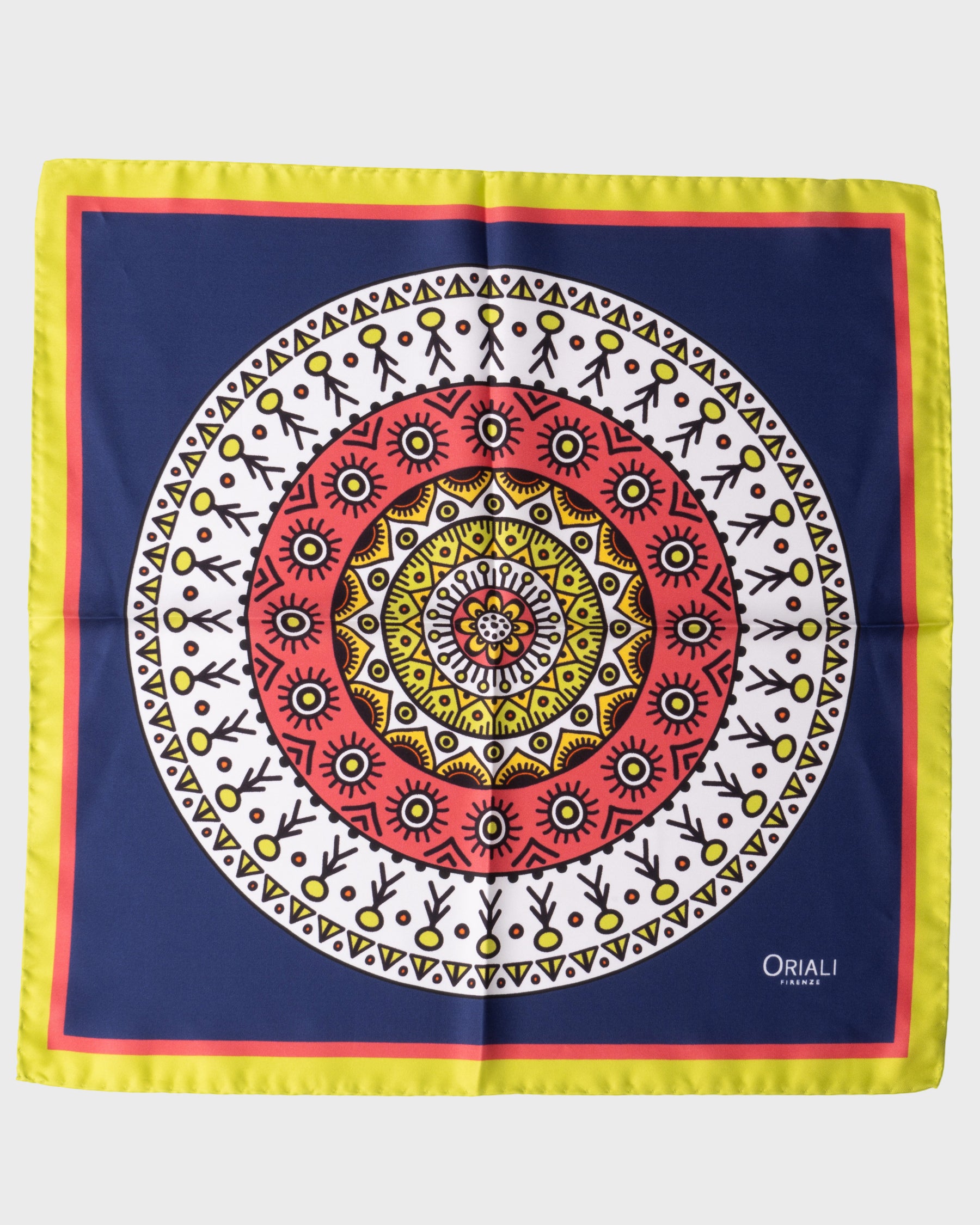 Foulard Pochette en sergé imprimé