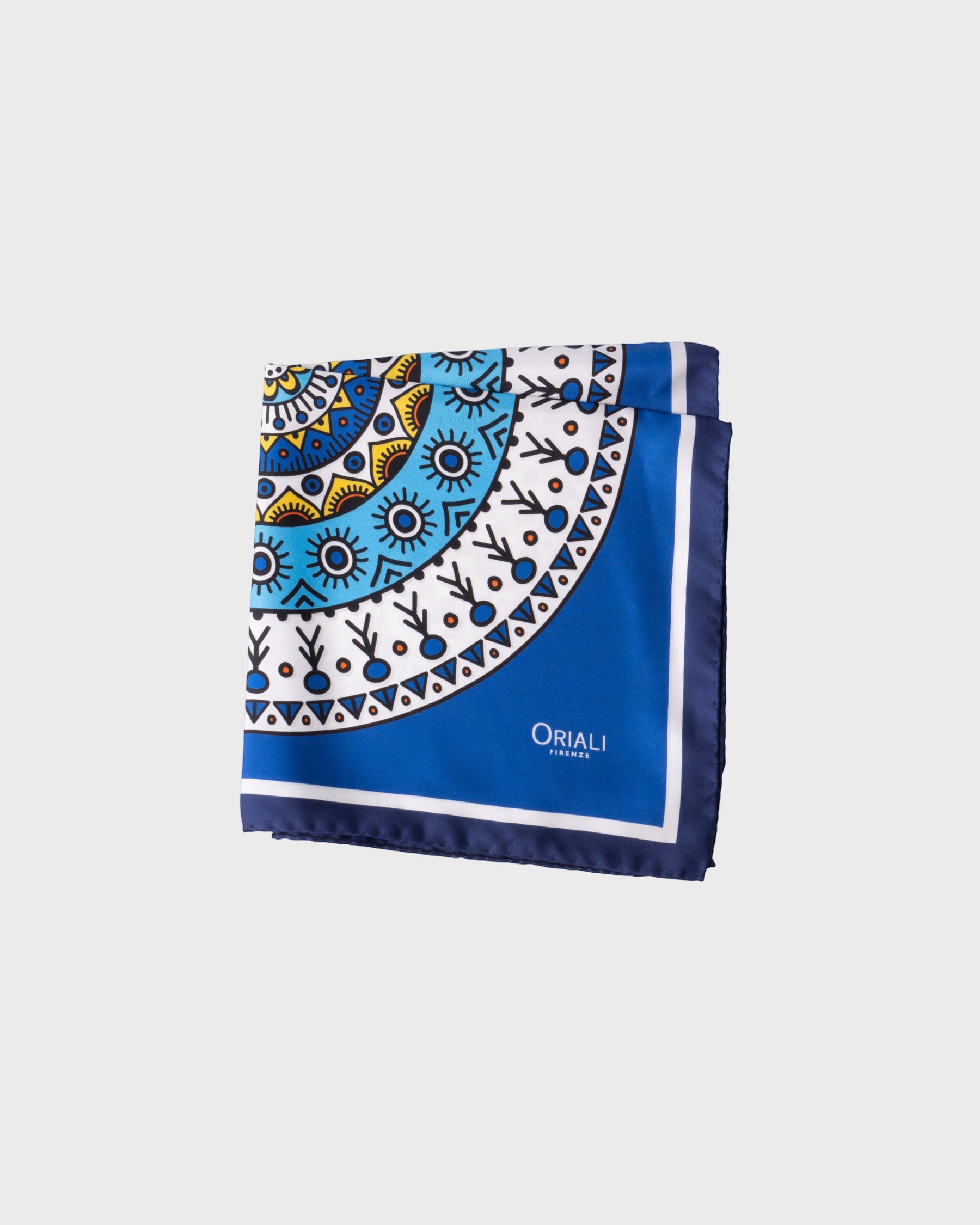 Foulard Pochette en sergé imprimé