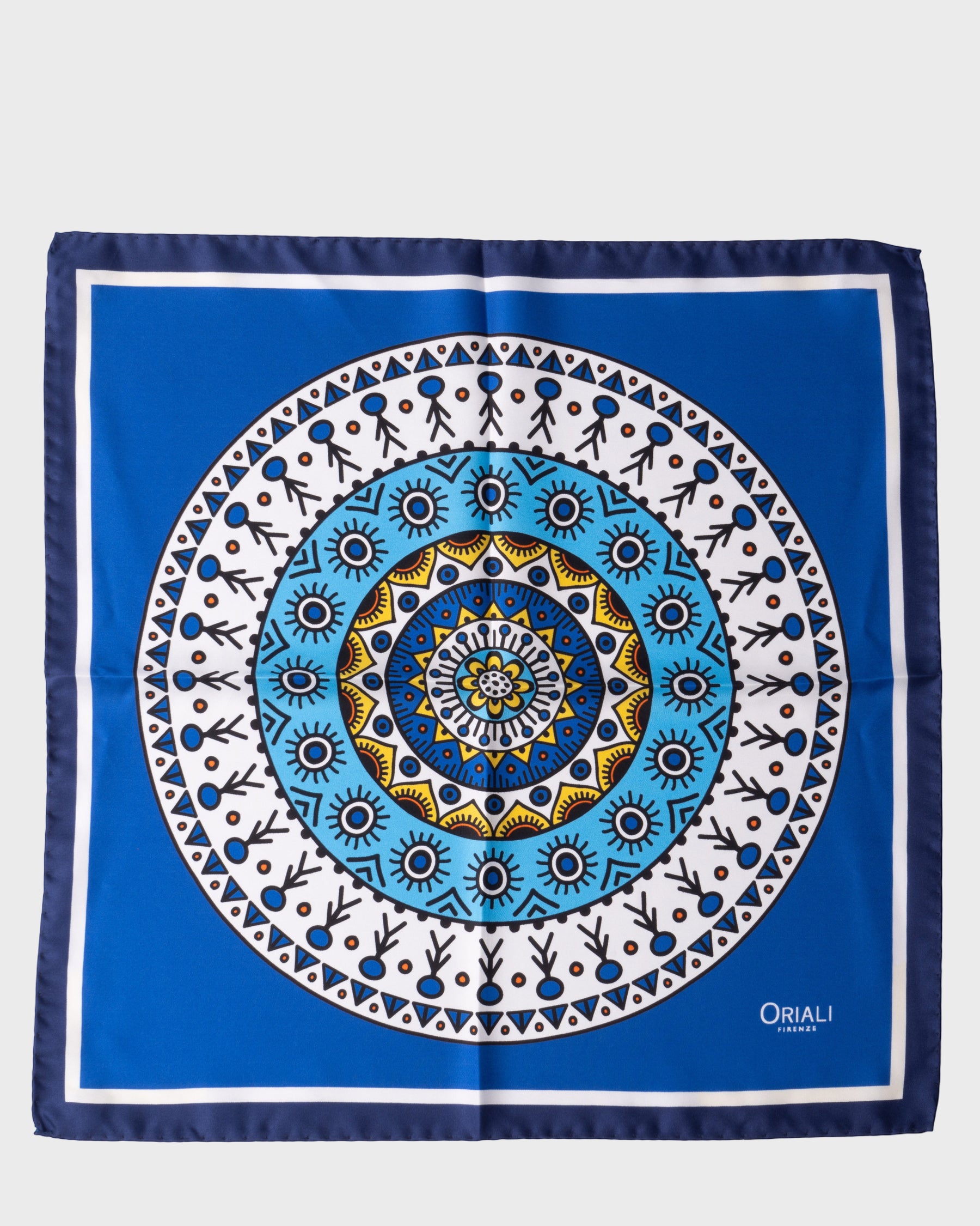 Foulard Pochette en sergé imprimé