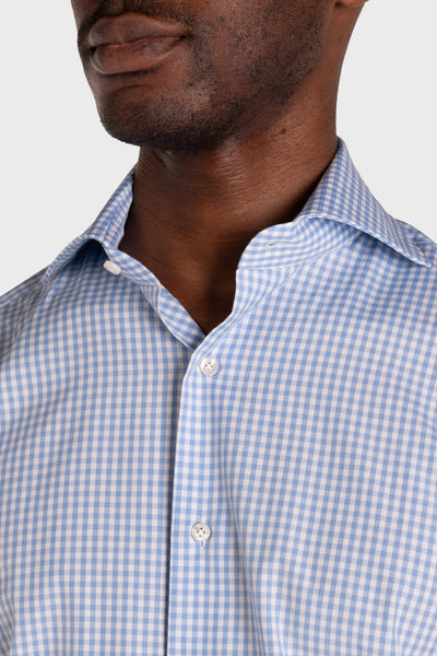 Camicia A Quadri Popeline