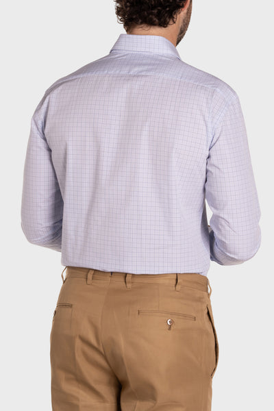 Camicia A Quadri Signature Popeline