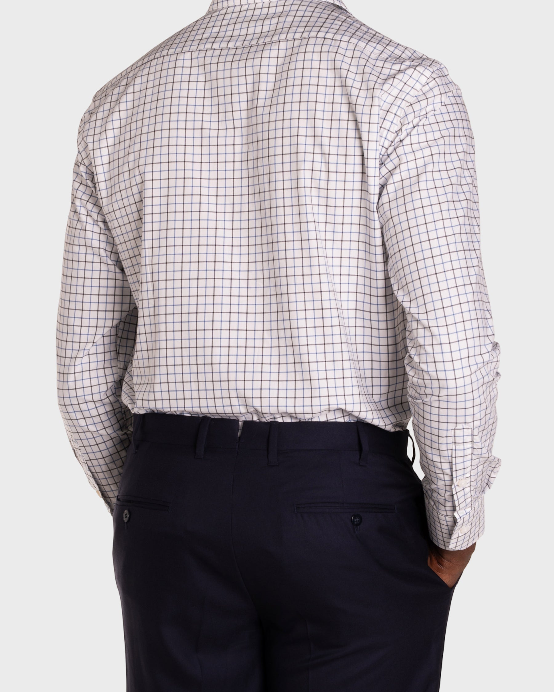 Camicia A Quadri Signature Popeline