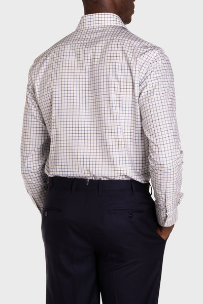 Camicia A Quadri Signature Popeline