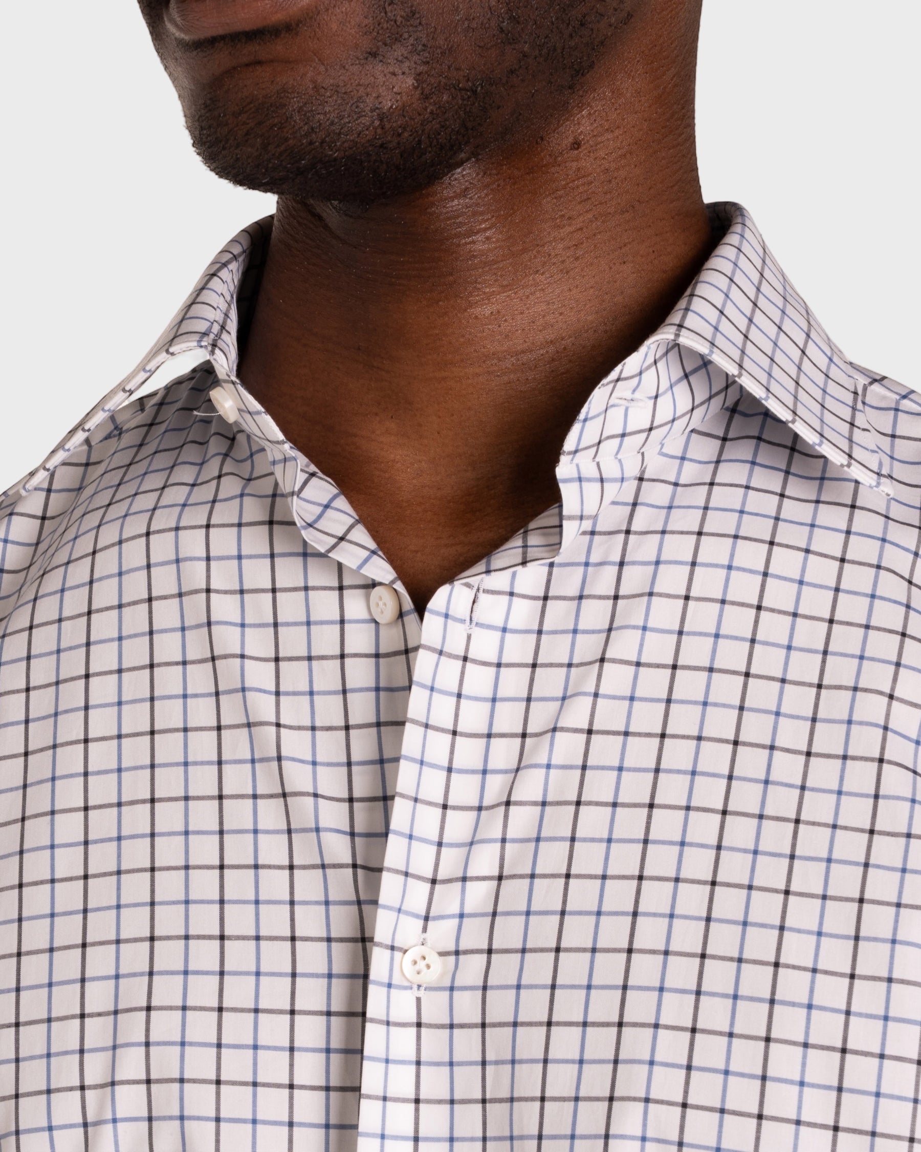 Camicia A Quadri Signature Popeline