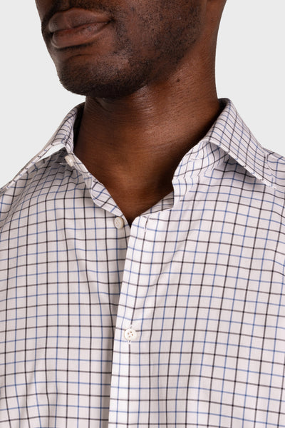 Camicia A Quadri Signature Popeline