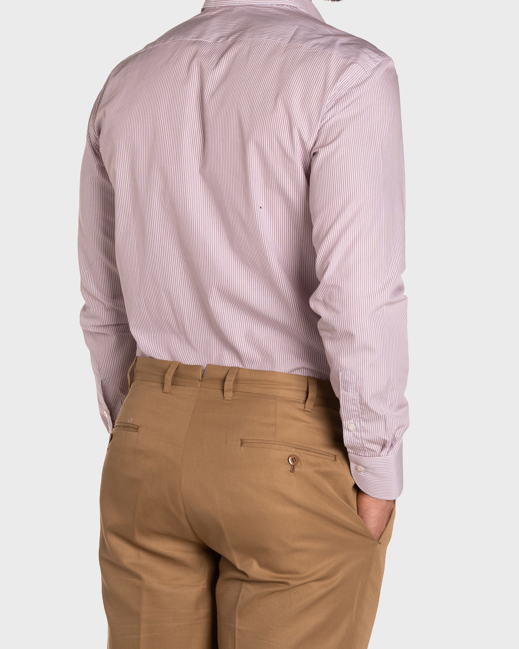 Camicia A Righe Classico Popeline