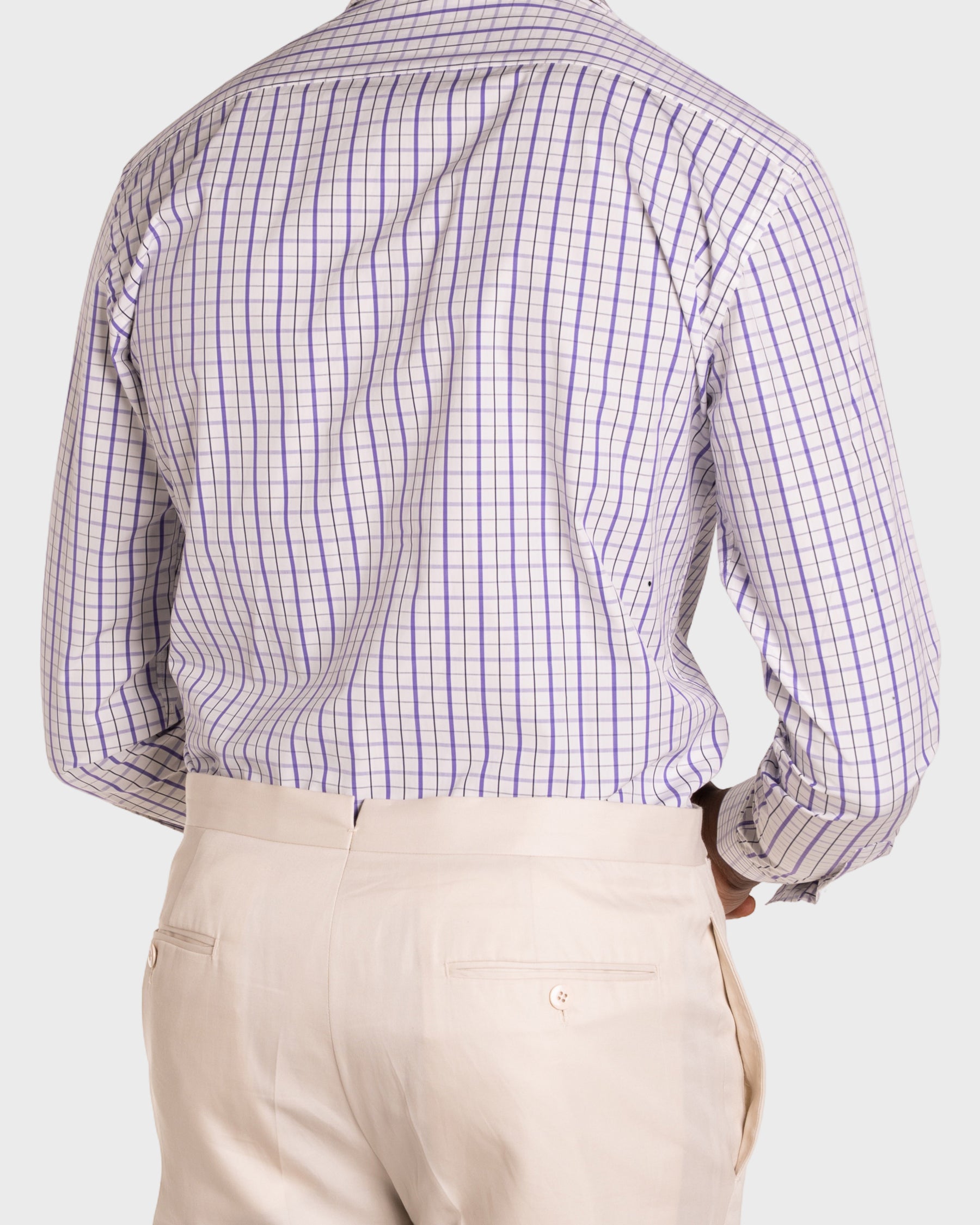 Camicia A Quadri Signature Popeline