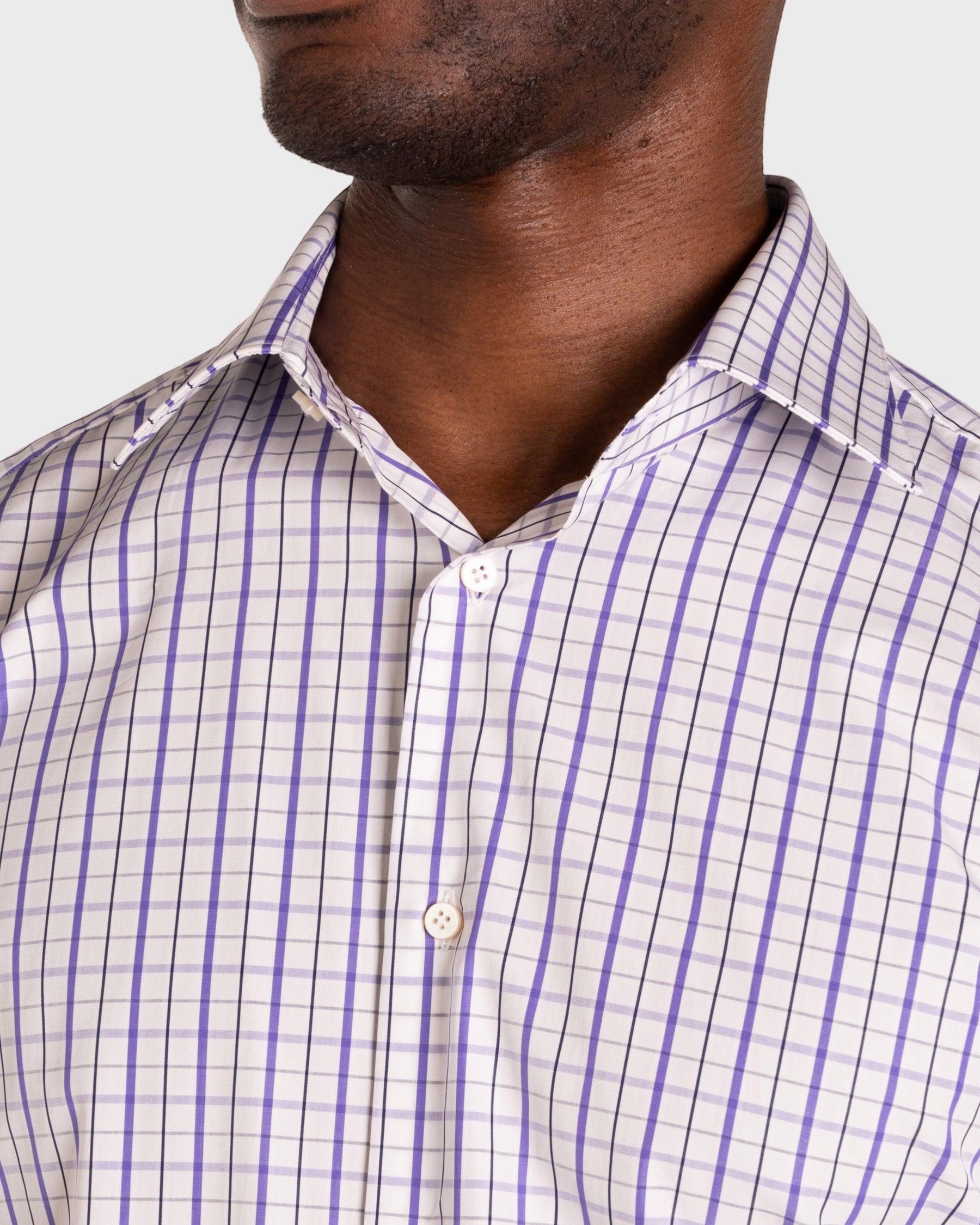 Camicia A Quadri Signature Popeline