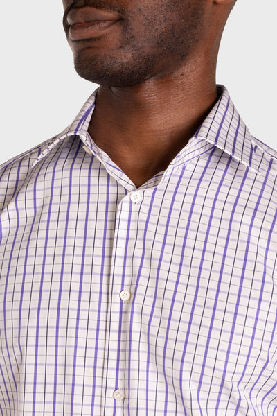 Camicia A Quadri Signature Popeline