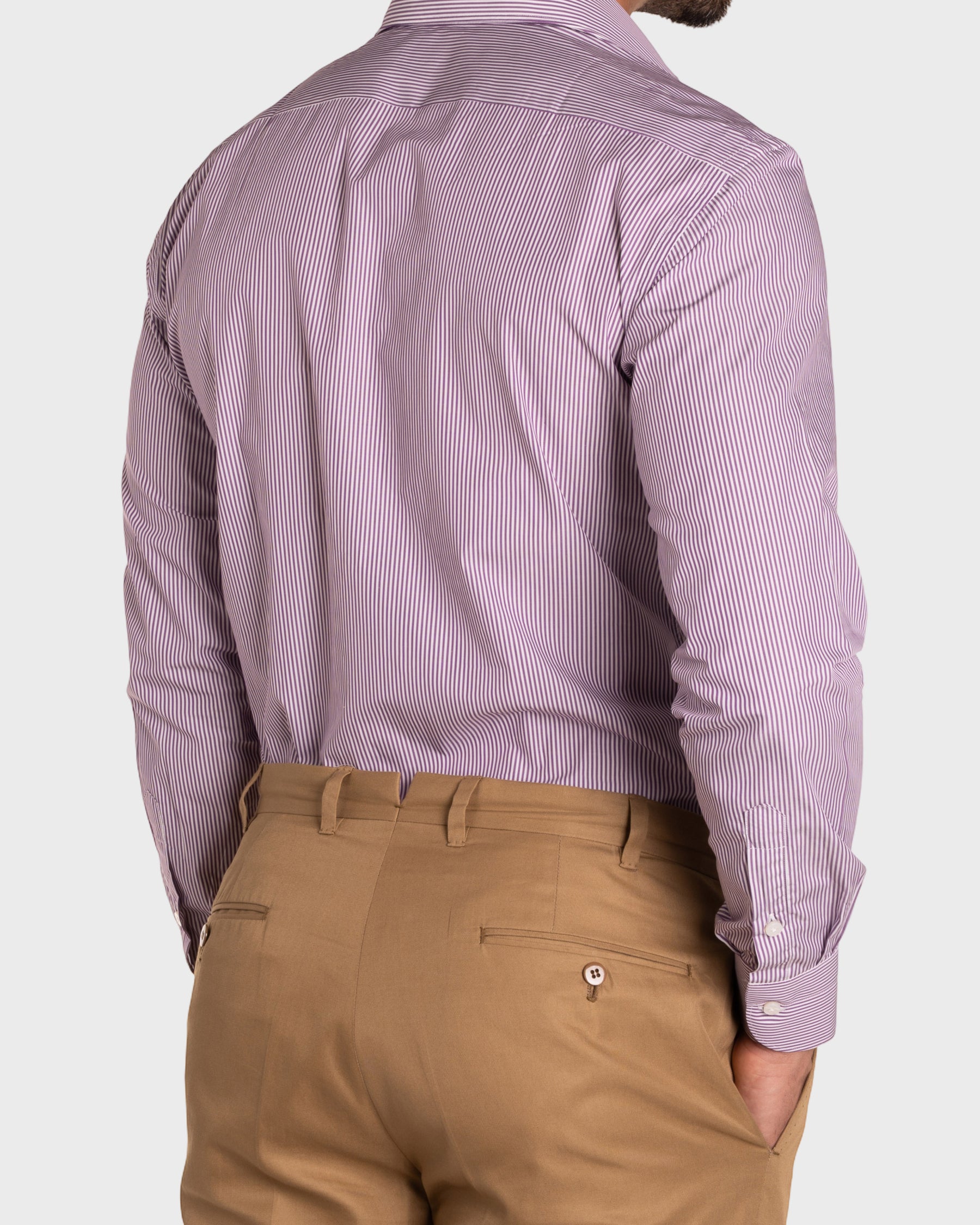 Camicia A Righe Signature Popeline