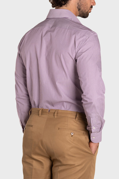 Chemise en popeline rayée Signature
