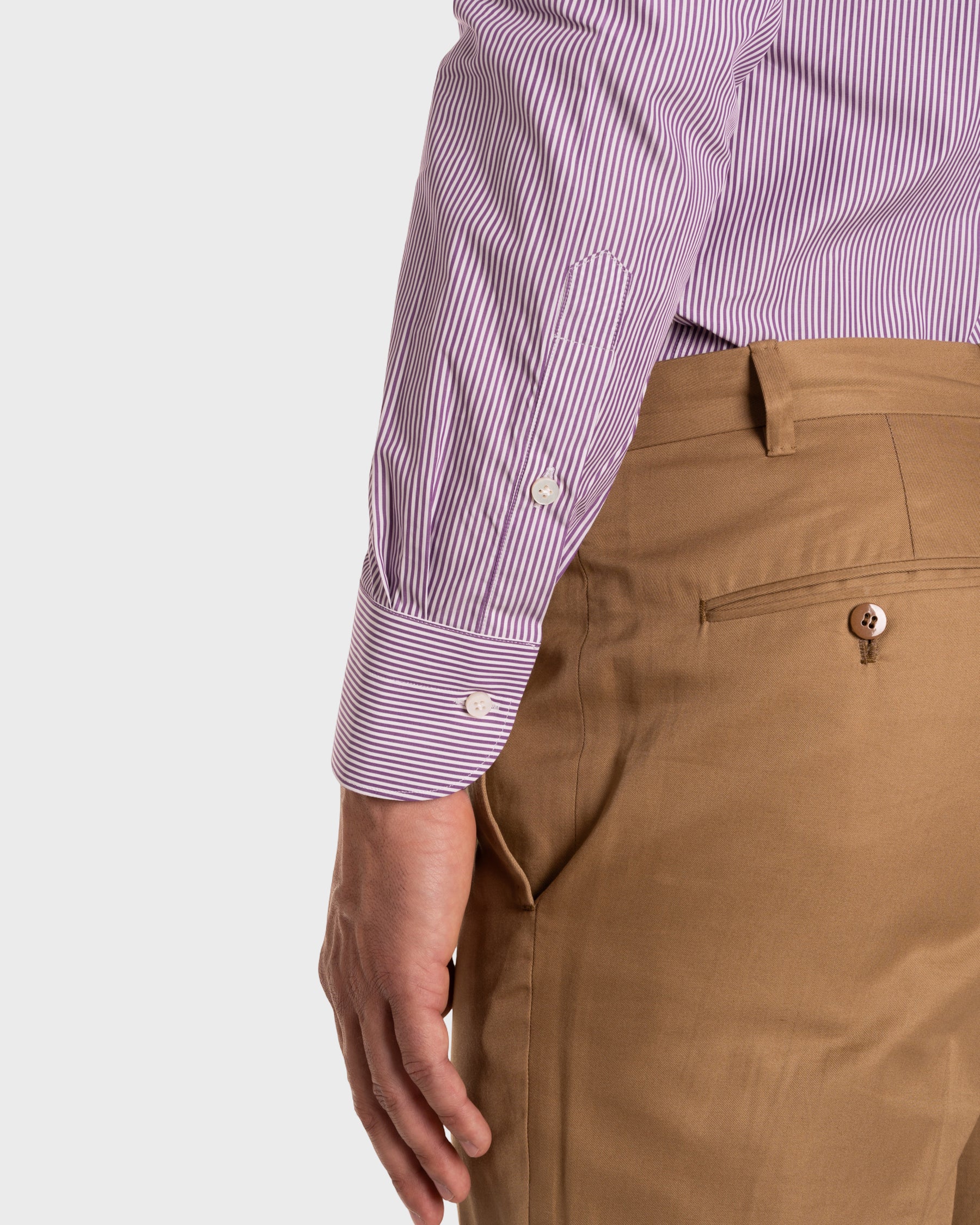 Camicia A Righe Signature Popeline
