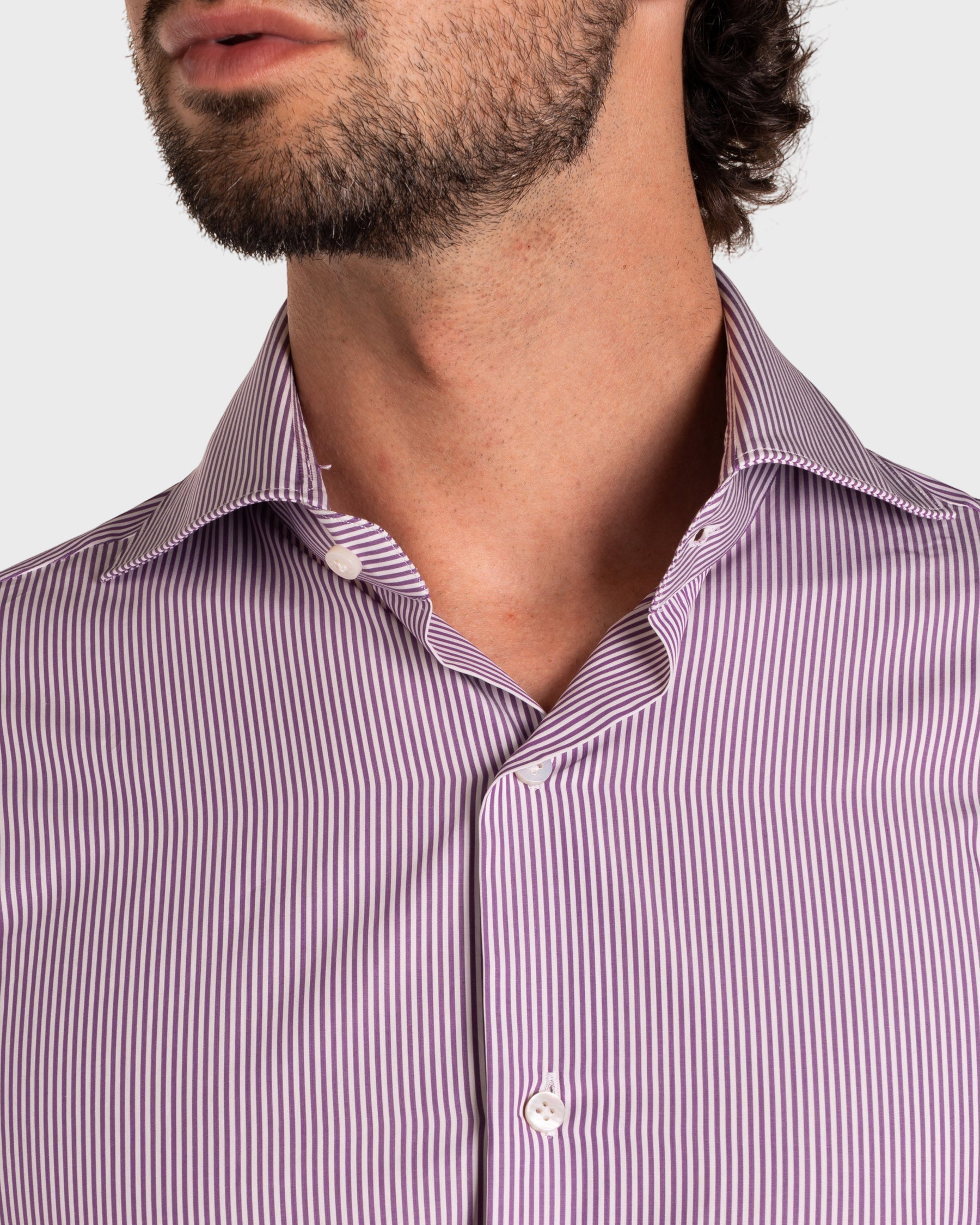 Camicia A Righe Signature Popeline