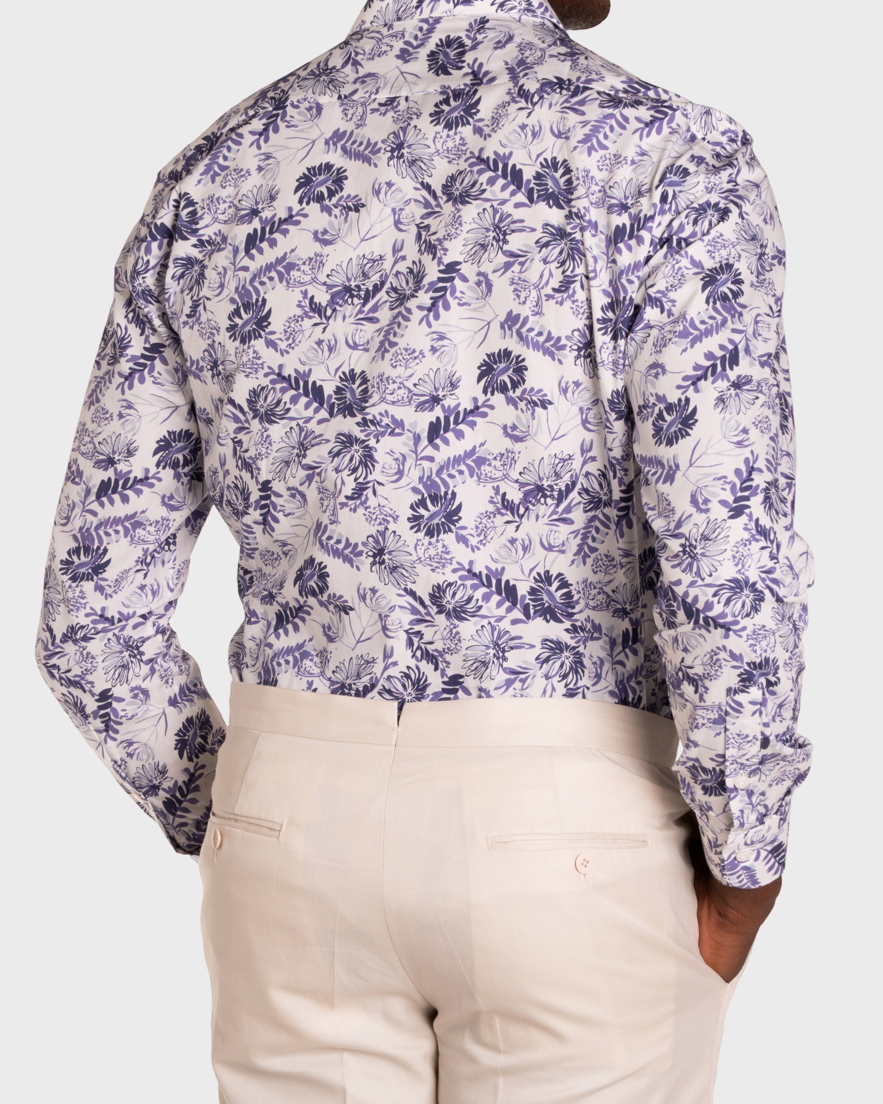 Camicia Stampa Floreale Popeline