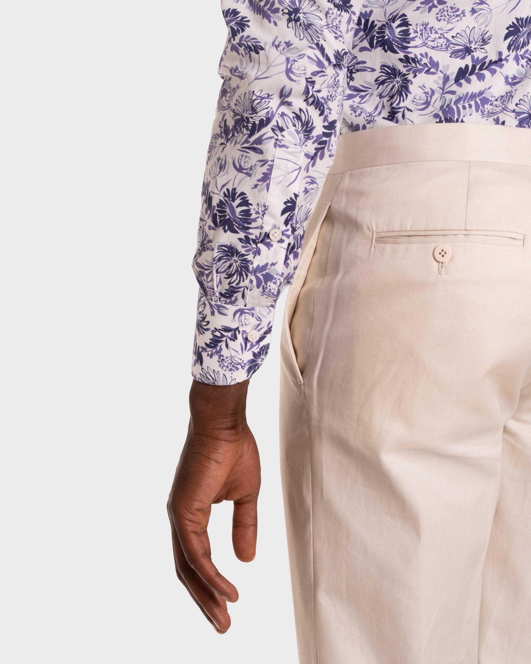 Camicia Stampa Floreale Popeline