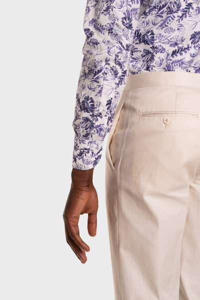 Camicia Stampa Floreale Popeline
