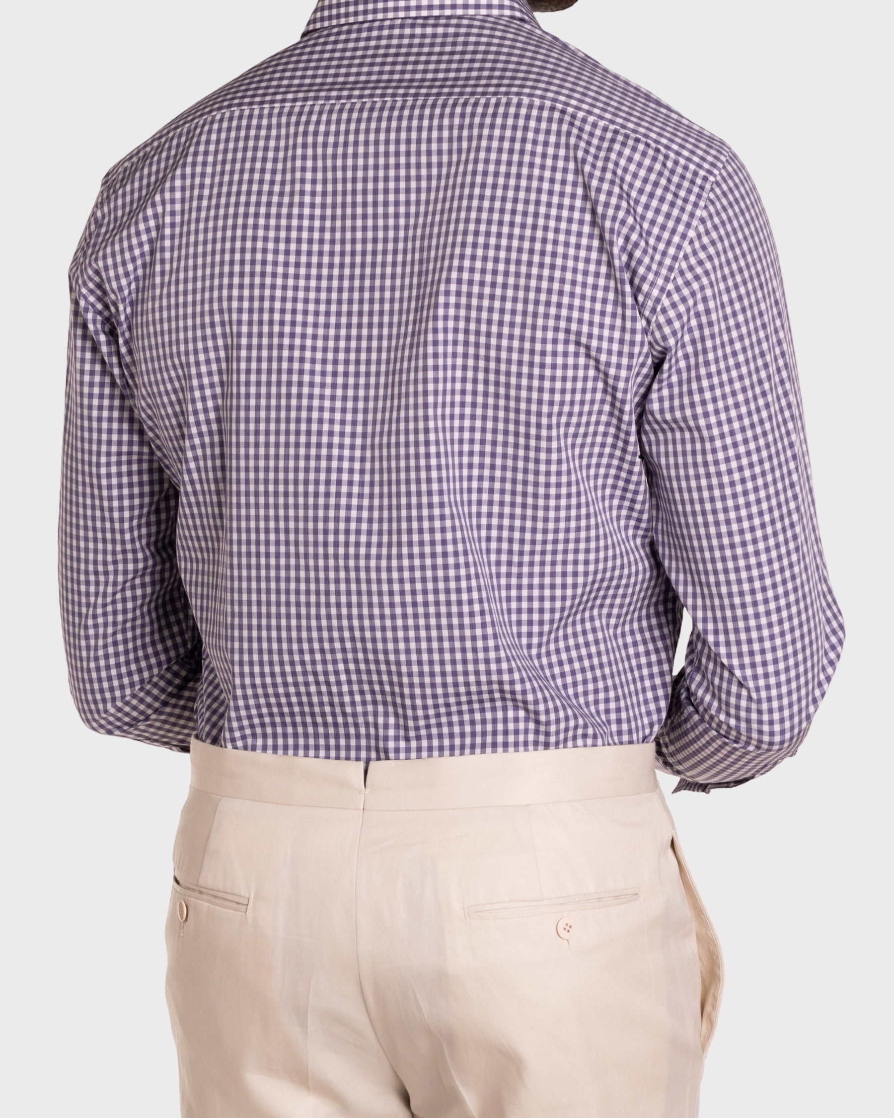 Camicia A Quadri Signature Popeline
