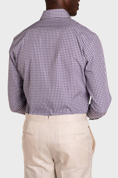 Camicia A Quadri Signature Popeline