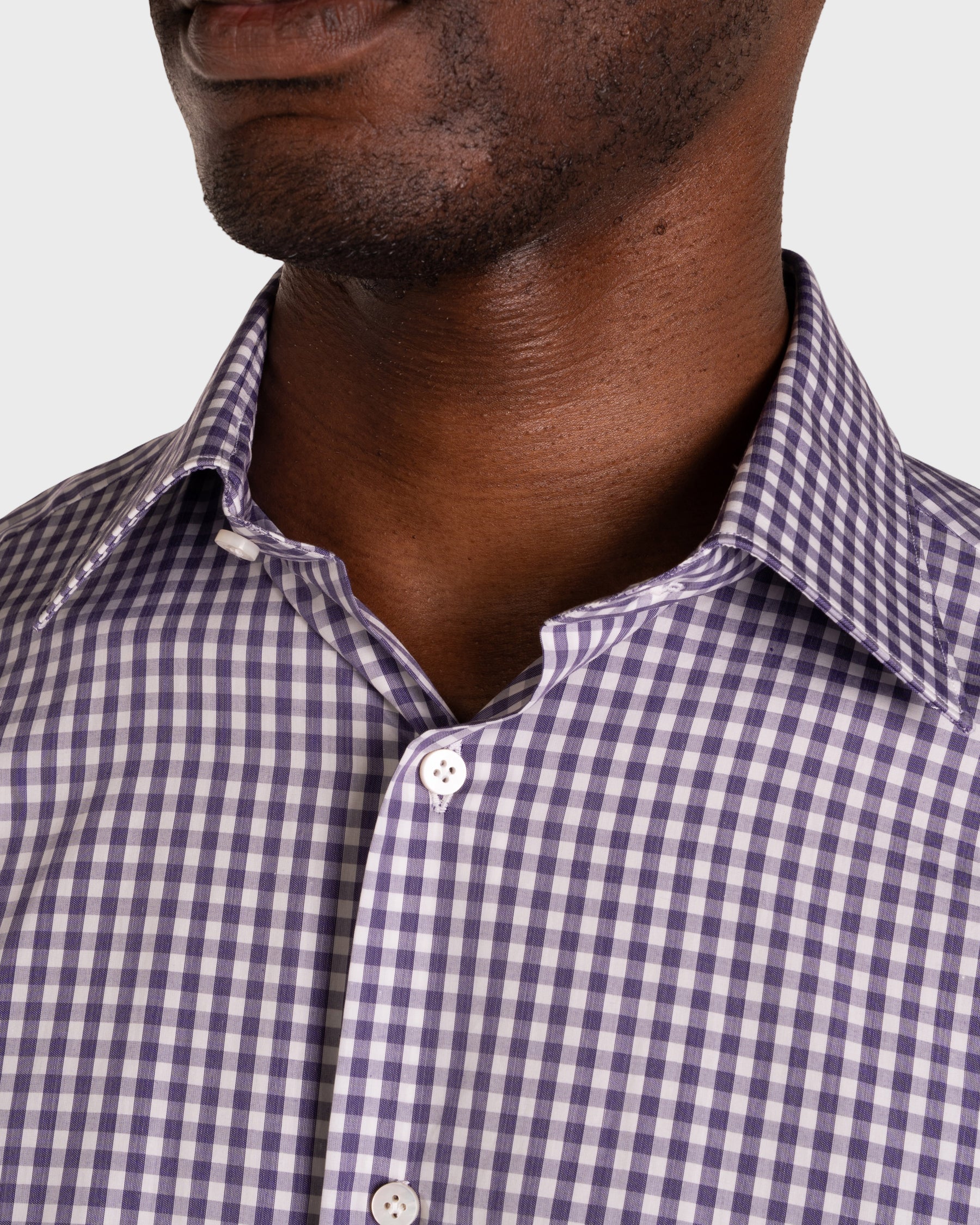 Camicia A Quadri Signature Popeline