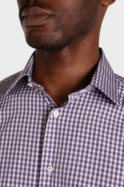 Camicia A Quadri Signature Popeline