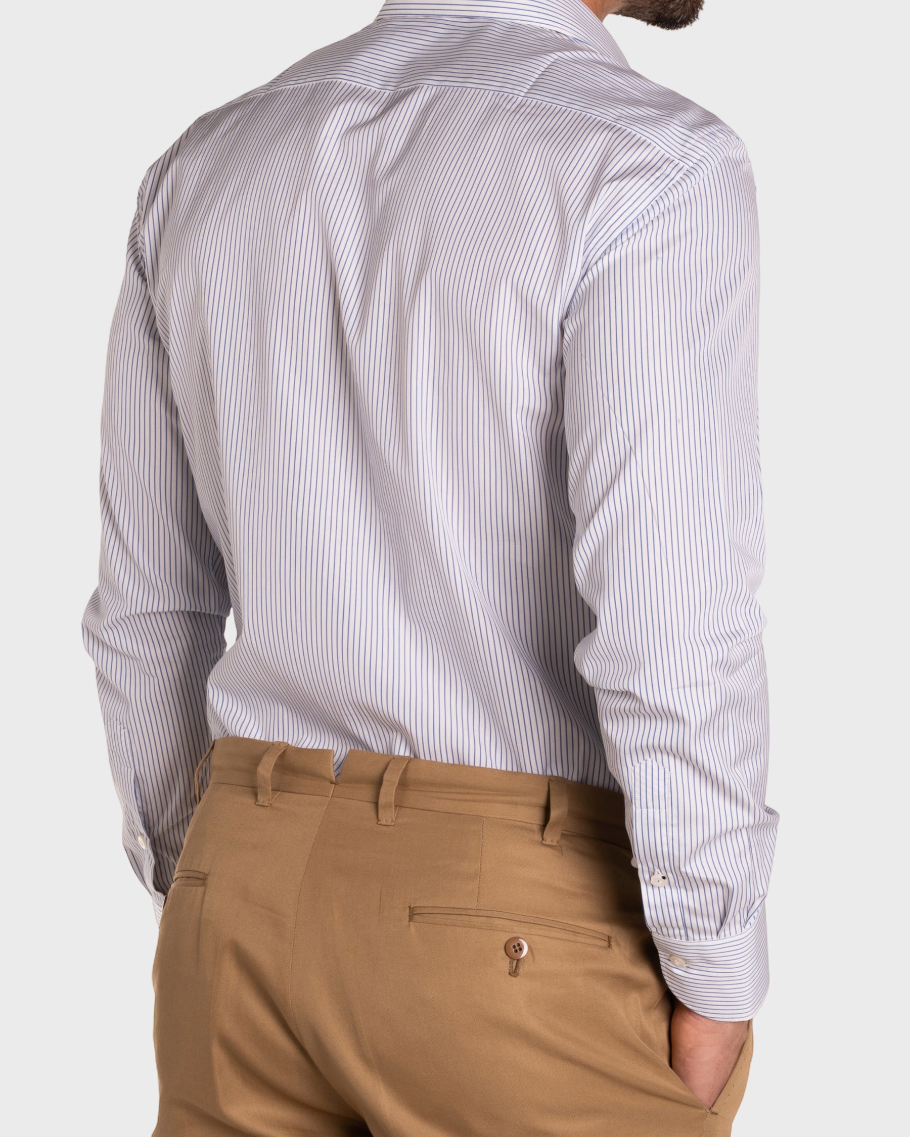 Camicia A Righe Popeline