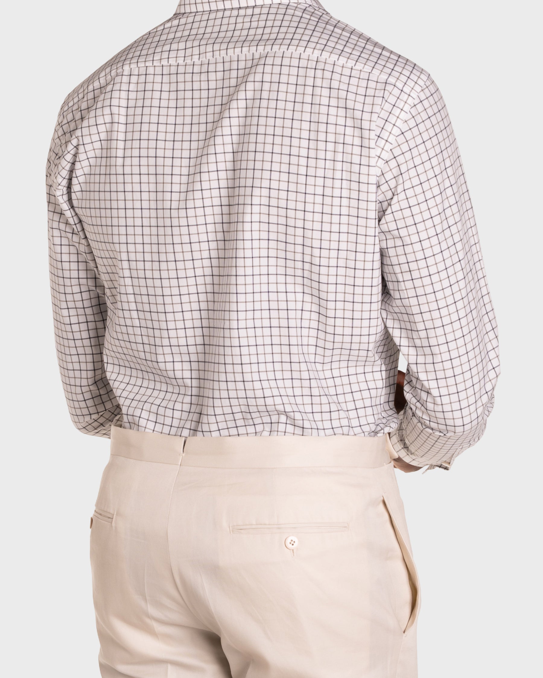 Camicia A Quadri Signature Popeline