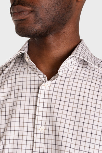 Camicia A Quadri Signature Popeline