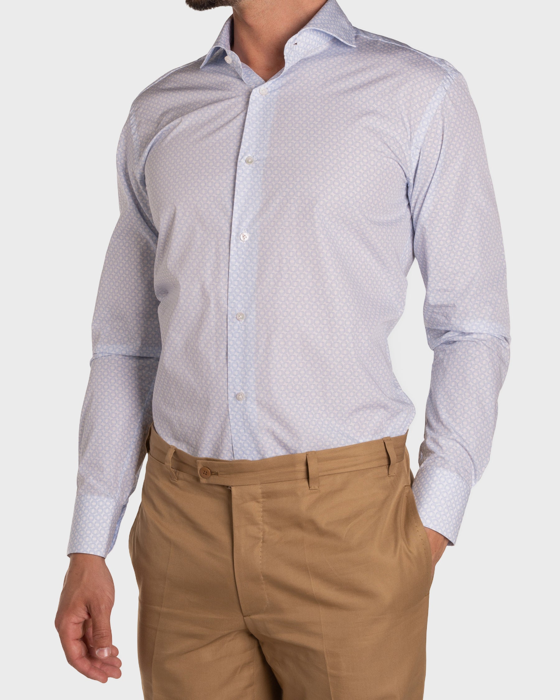 Camicia Stampa Optical Popeline