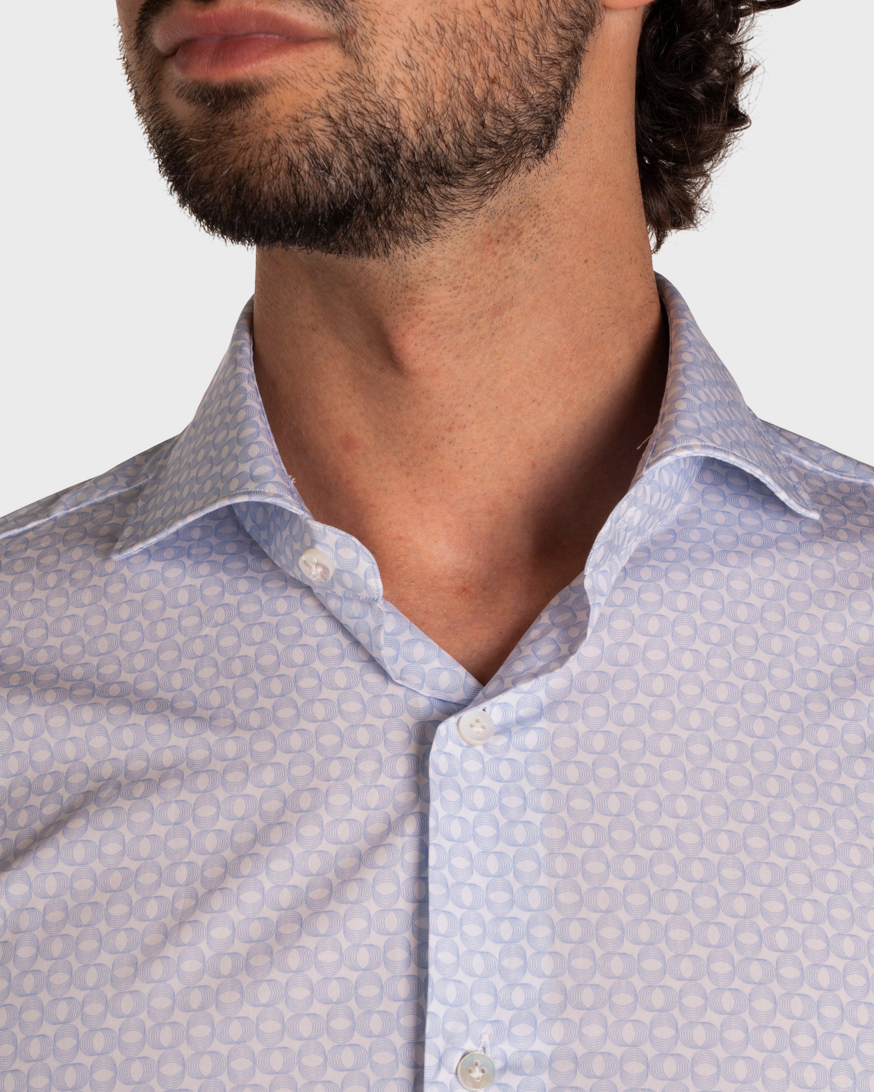 Camicia Stampa Optical Popeline