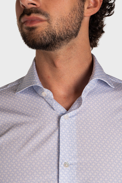 Camicia Stampa Optical Popeline
