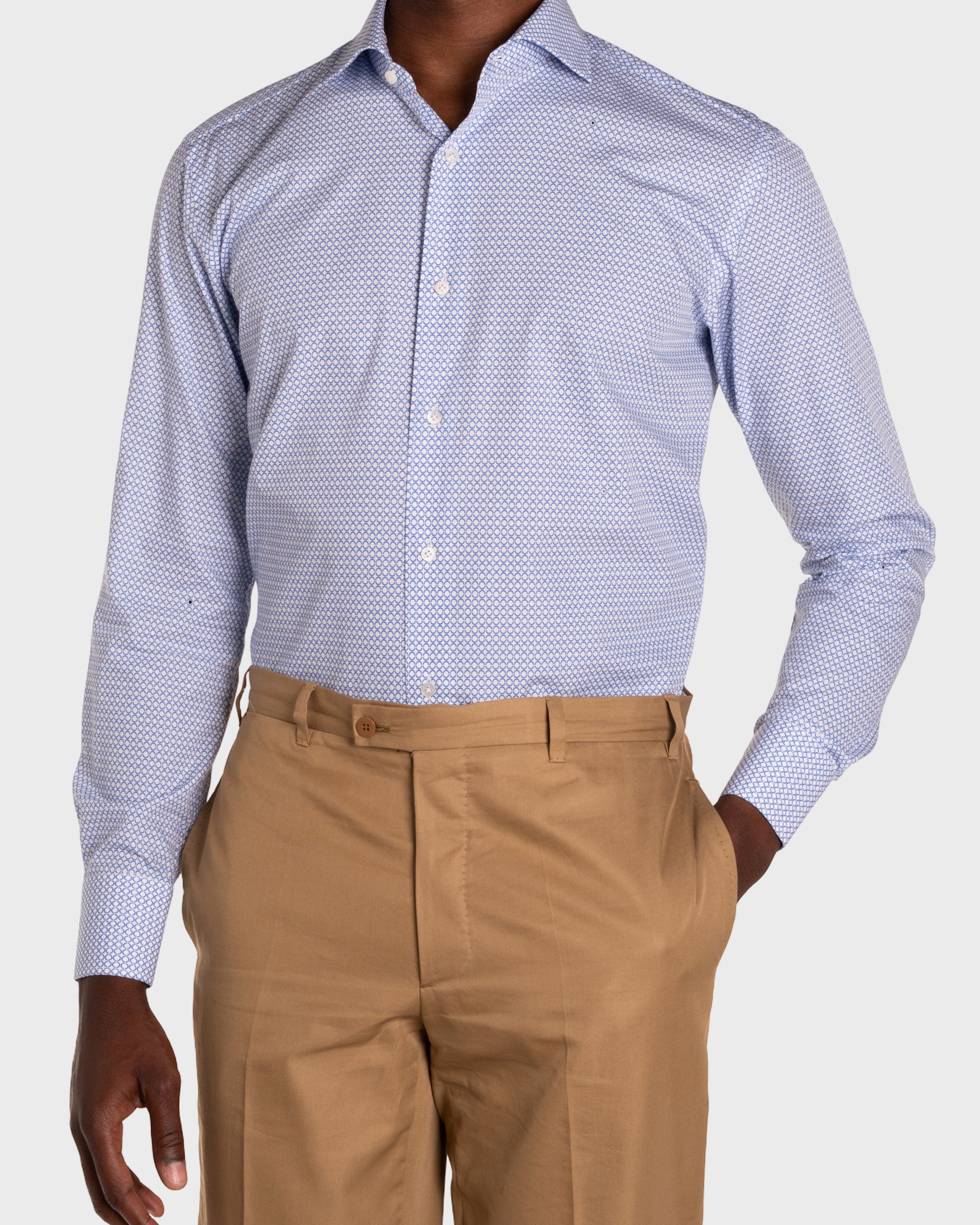 Camicia Stampa Optical Popeline
