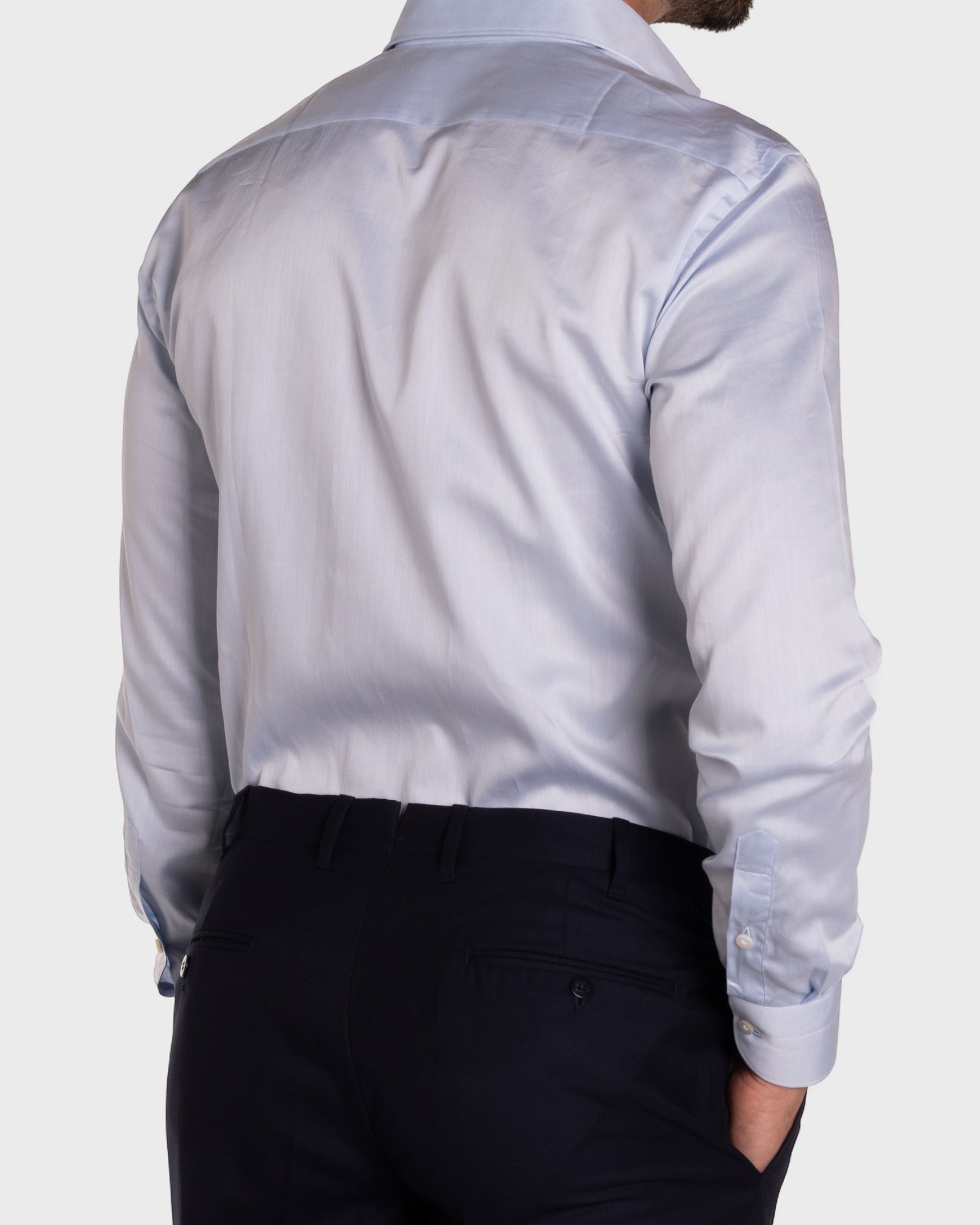 Camicia Azzurro Chiaro Twill
