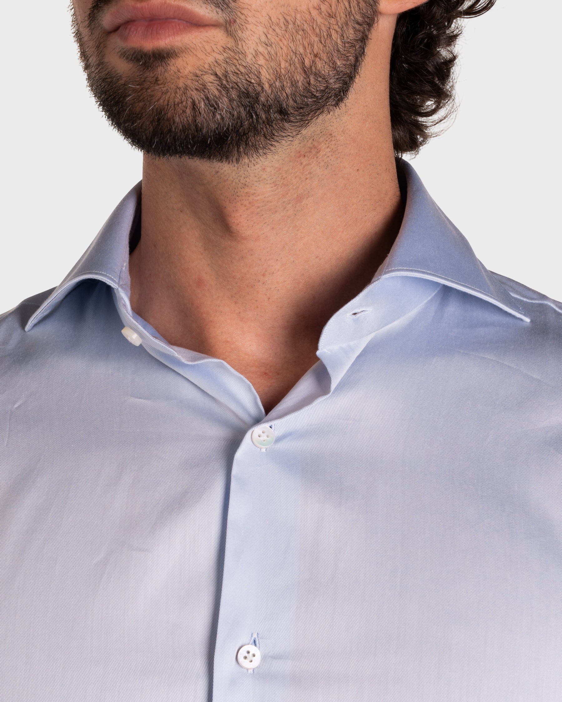 Camicia Azzurro Chiaro Twill