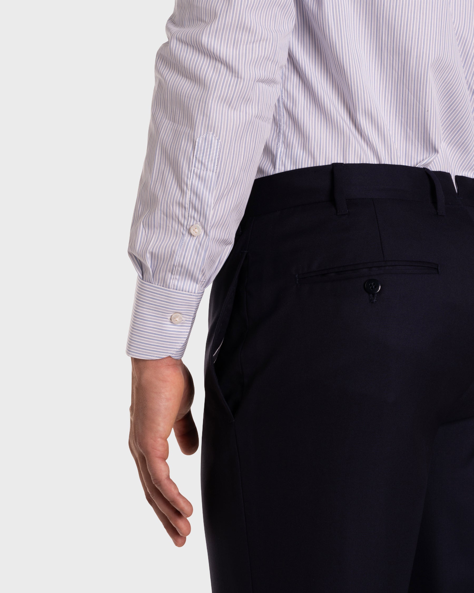 Camicia A Righe Signature Popeline