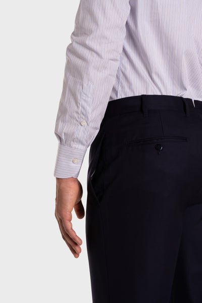Chemise en popeline rayée Signature