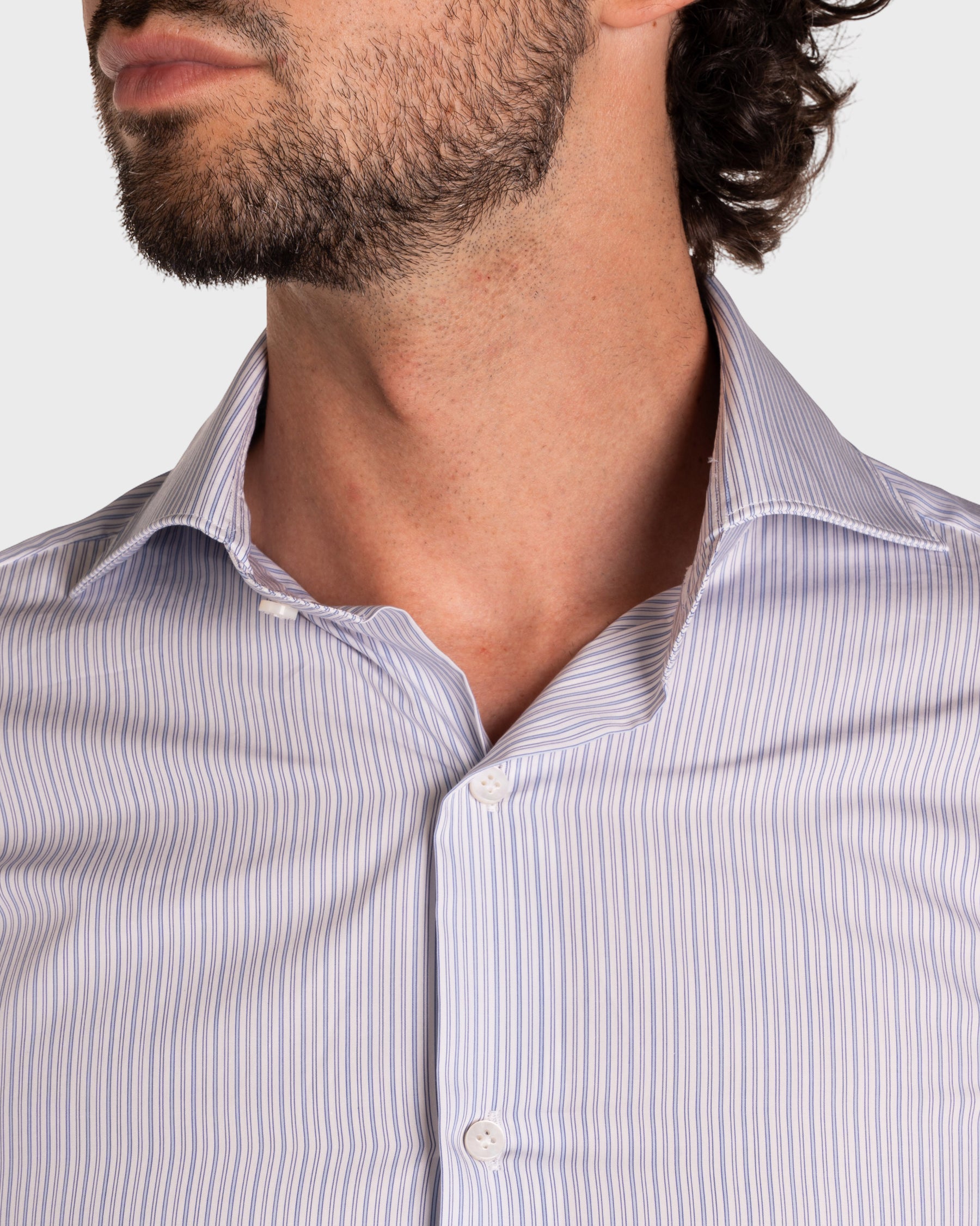 Camicia A Righe Signature Popeline